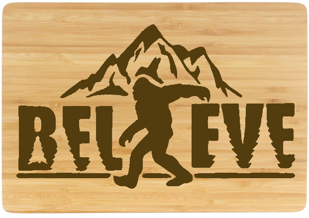 Bigfoot-BELIEVE CUTTING BOARD