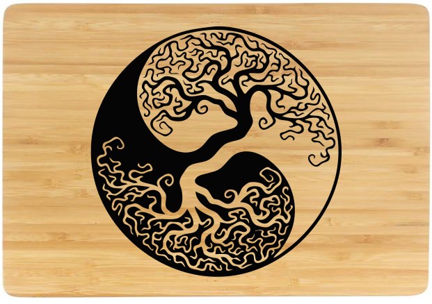 TREE YIN YAN CUTTING BOARD